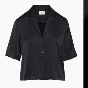 Aritzia Beso Satin Shirt